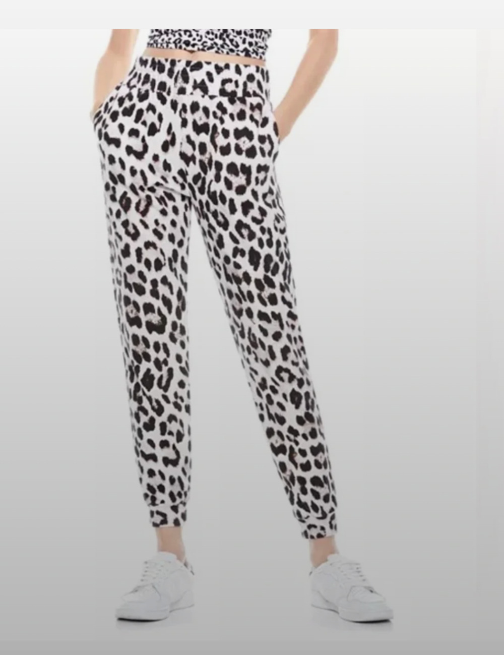 Alice + Olivia Leopard Print Tank Top t-shirt and jogger pant set- Brand New - Picture 5 of 7